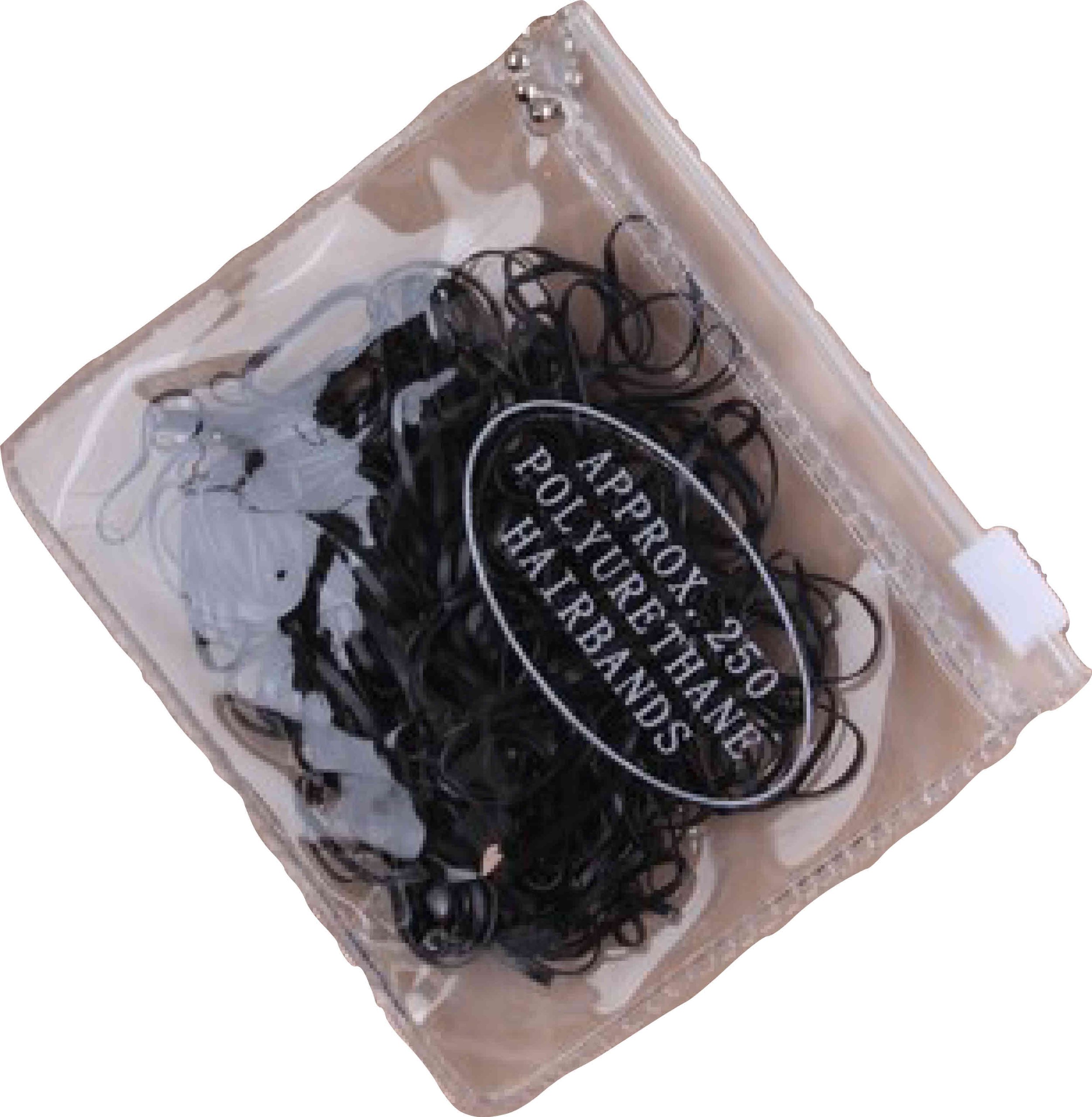 250 Small Mini Hair Elastics - Black Polyurethane Braiding Bands for Dreads, Cornrows & Box Braids - Perfect for Natural Hair Styling & Protective Hairstyles by CyberloxShop