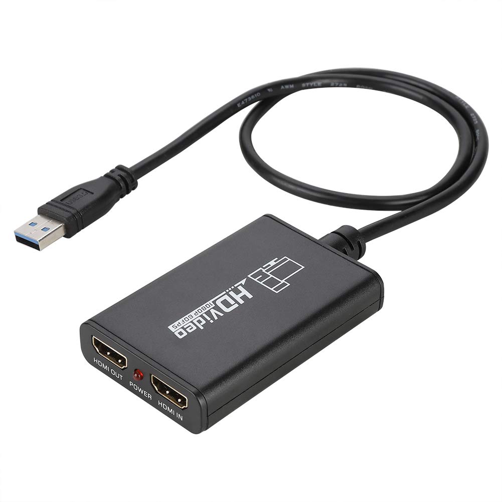 Yosoo HD Video Capture Card USB 3.0 - 1080P 60FPS High Speed Game Capture Device for Live Streaming, Gaming, Recording - Perfect for Twitch, YouTube & PS5/Xbox/Nintendo Switch