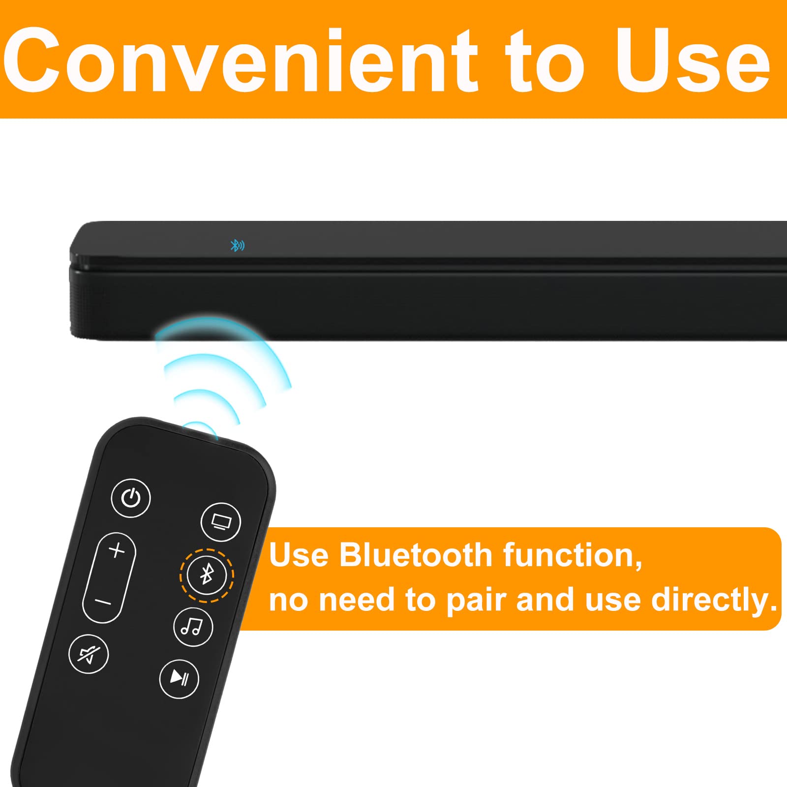 Bose Smart Soundbar 300 Replacement Remote Control - Compatible with Bose 300 Soundbar (Model 843299-1100) with Battery Included - Perfect for Home Theater & Entertainment System Control
