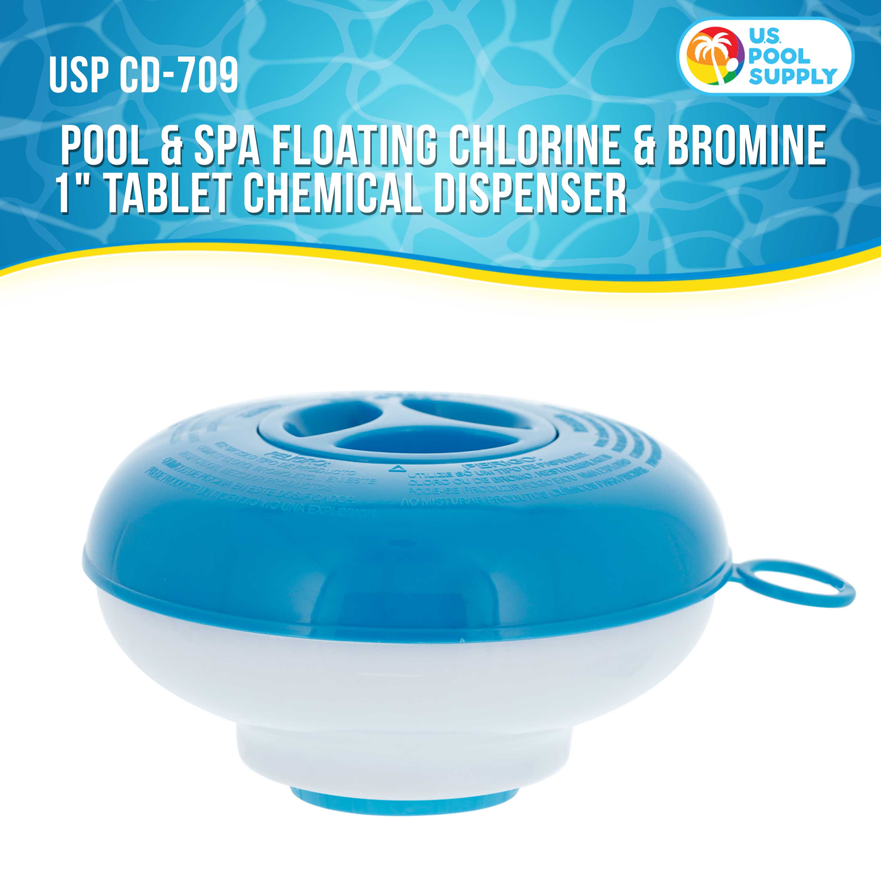 U.S. Pool Supply® Floating Chlorine & Bromine Dispenser - 5