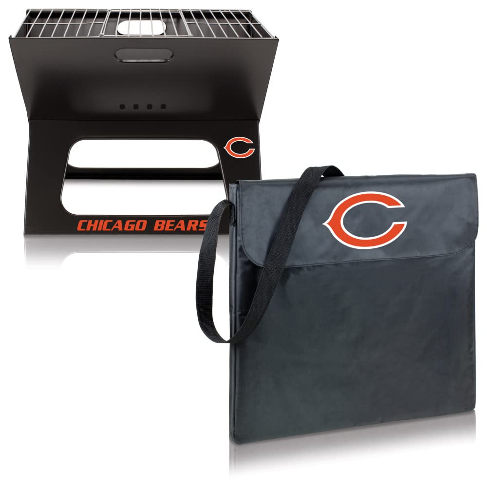 Portable NFL X-Grill Charcoal BBQ for Camping, Tailgating & Outdoor Cooking | Compact Design for Picnics, Backyard Parties & Game Day Grilling