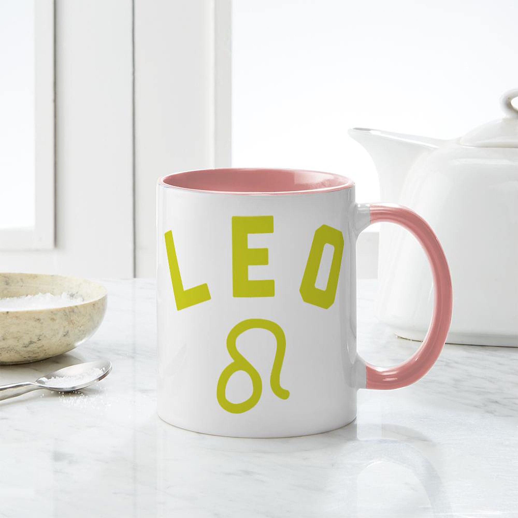 Leo Zodiac Sign 11 oz Ceramic Coffee Mug - 325 ml White Tea Cup for Office, Home & Gifts - Perfect for Coffee, Tea & Hot Beverages