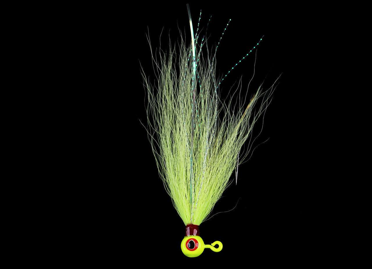 Jigging World Power Ball with Bucktail Teasers - Premium Saltwater Fishing Lures for Striped Bass, Fluke & Bluefish | Ideal for Offshore, Inshore & Pier Fishing