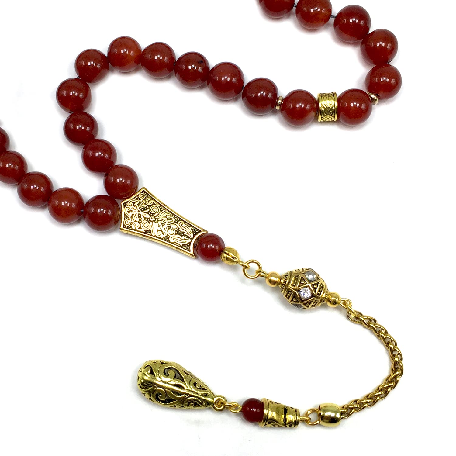 Premium Prayer Beads - Handmade Tasbih, Misbaha, Rosary for Meditation, Stress Relief & Spiritual Practice | Perfect for Muslim, Christian, Buddhist Prayer & Worry Bead Therapy