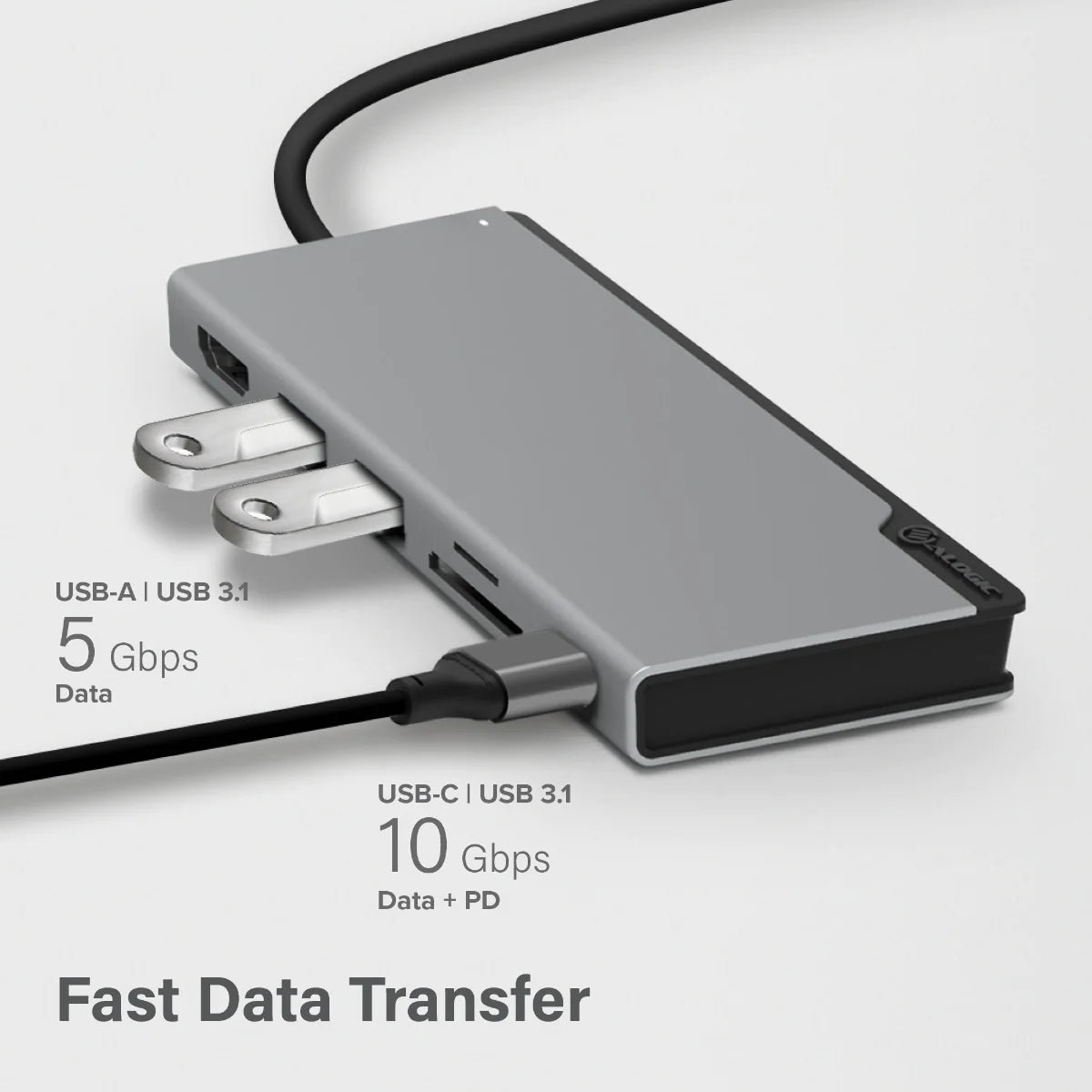 UNI USB C Dock with Power Delivery - Ultra Series | 4K HDMI, Ethernet, USB Ports for MacBook Pro, Dell XPS, HP Laptop | Home Office & Gaming Setup