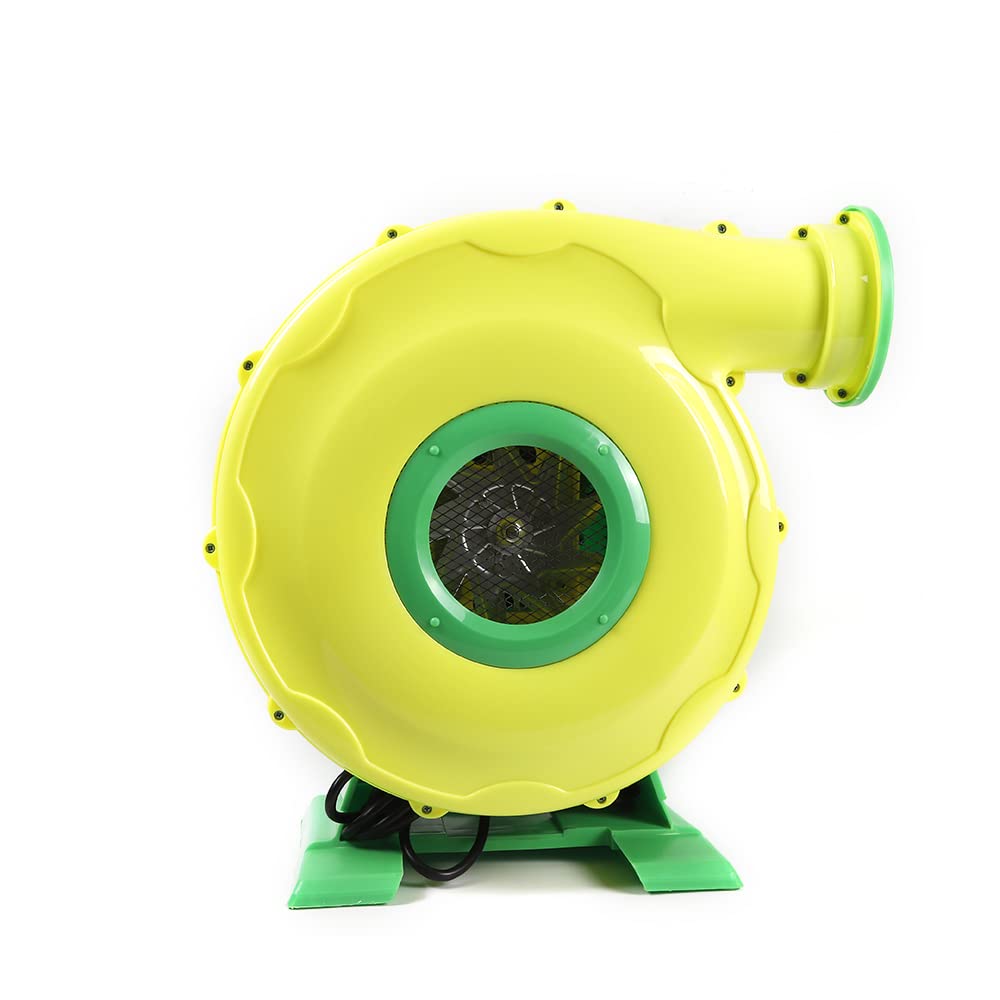 450W Powerful Commercial Air Blower - 1.5HP High Performance Bounce House Blower for Inflatables (Jumper, Bouncy Castle, Slides, Cash Cube) | Durable Green Outdoor Inflatable Blower Machine for Parties, Events & Amusement Parks