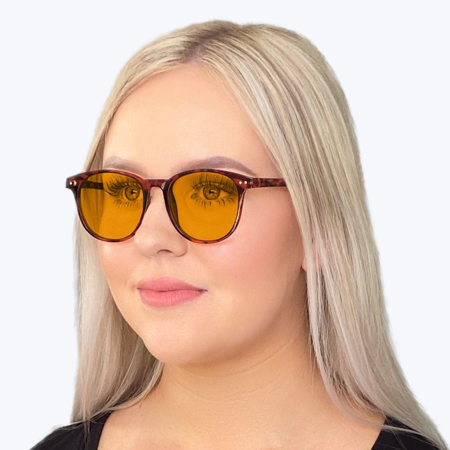 SunDown Blue Light Blocking Glasses - Tortoise Shell Reading Glasses for Men & Women - Reduce Eye Strain for Computer Work, Gaming & Nighttime Reading