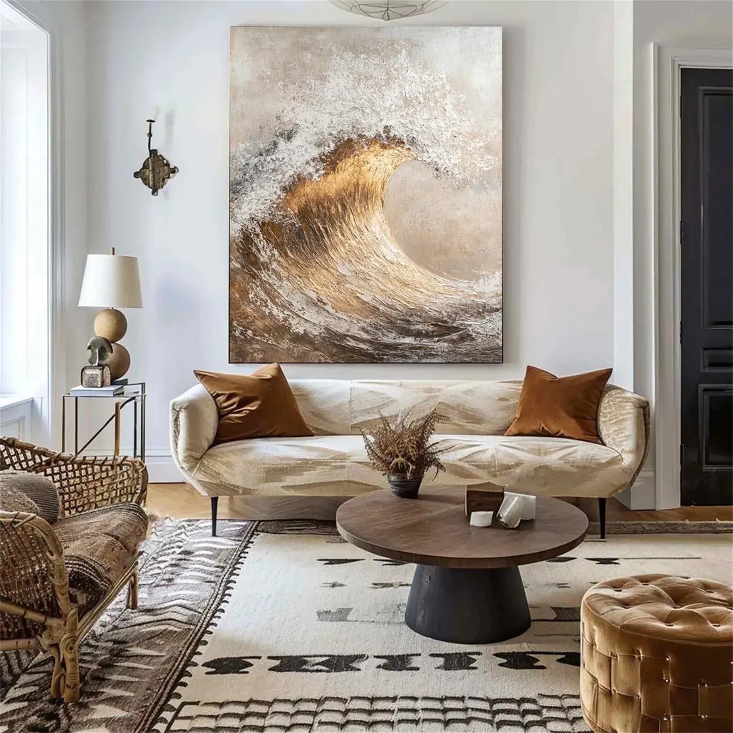 Ocean and Sky Painting #OS 219 - Stunning Coastal Wall Art for Beach House Decor, Living Room & Office