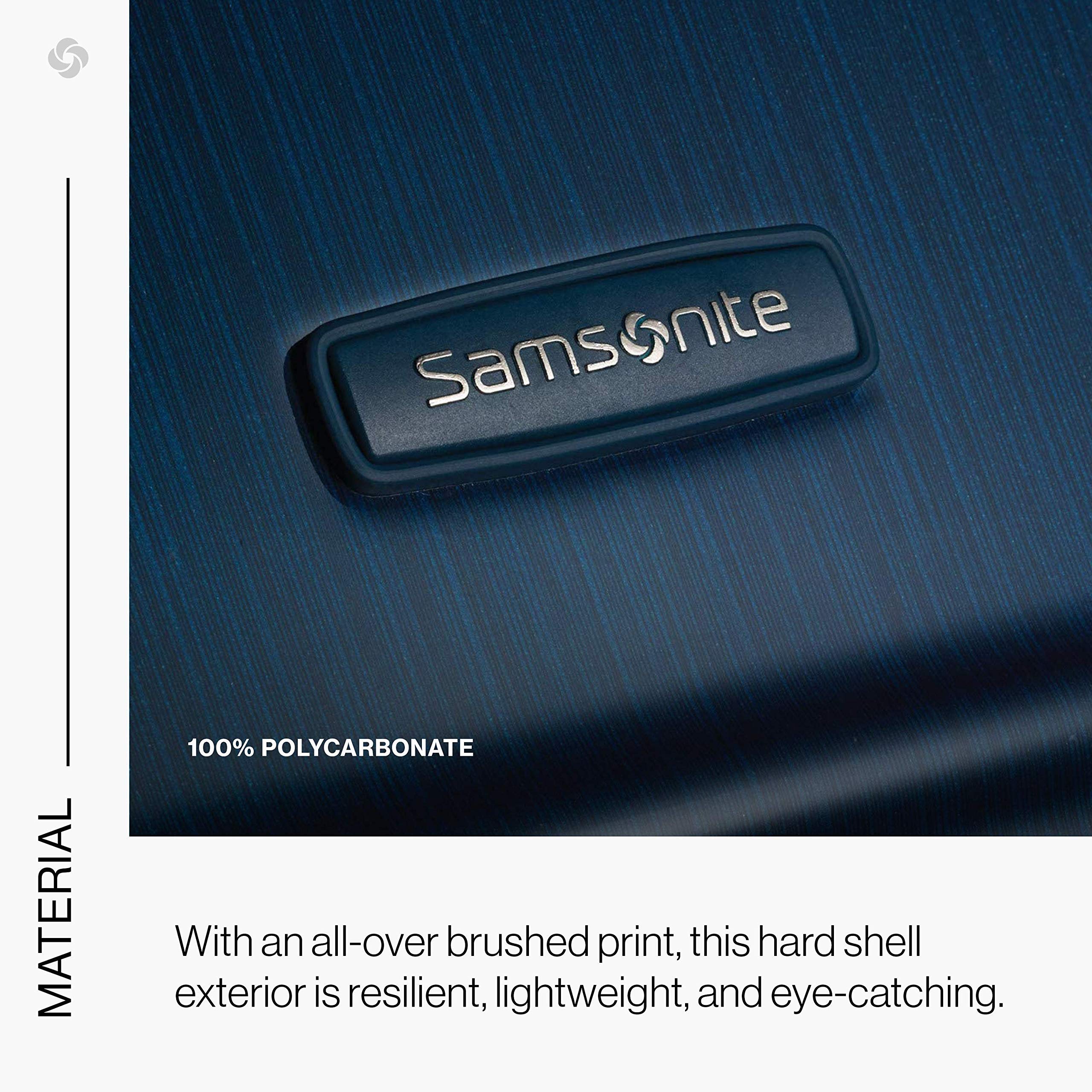 Samsonite Winfield 2 Hardside Expandable Luggage with 360° Spinner Wheels - 28-Inch Checked Large Suitcase in Deep Blue | Perfect for International Travel & Business Trips