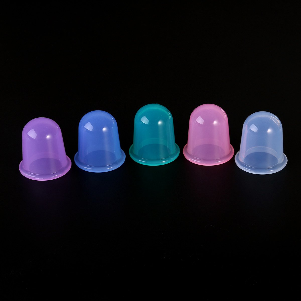 5pcs Silicone Cupping Therapy Set - Anti-Cellulite Massage Cups for Pain Relief & Muscle Relaxation - Perfect for Home Spa, Yoga Recovery & Sports Therapy