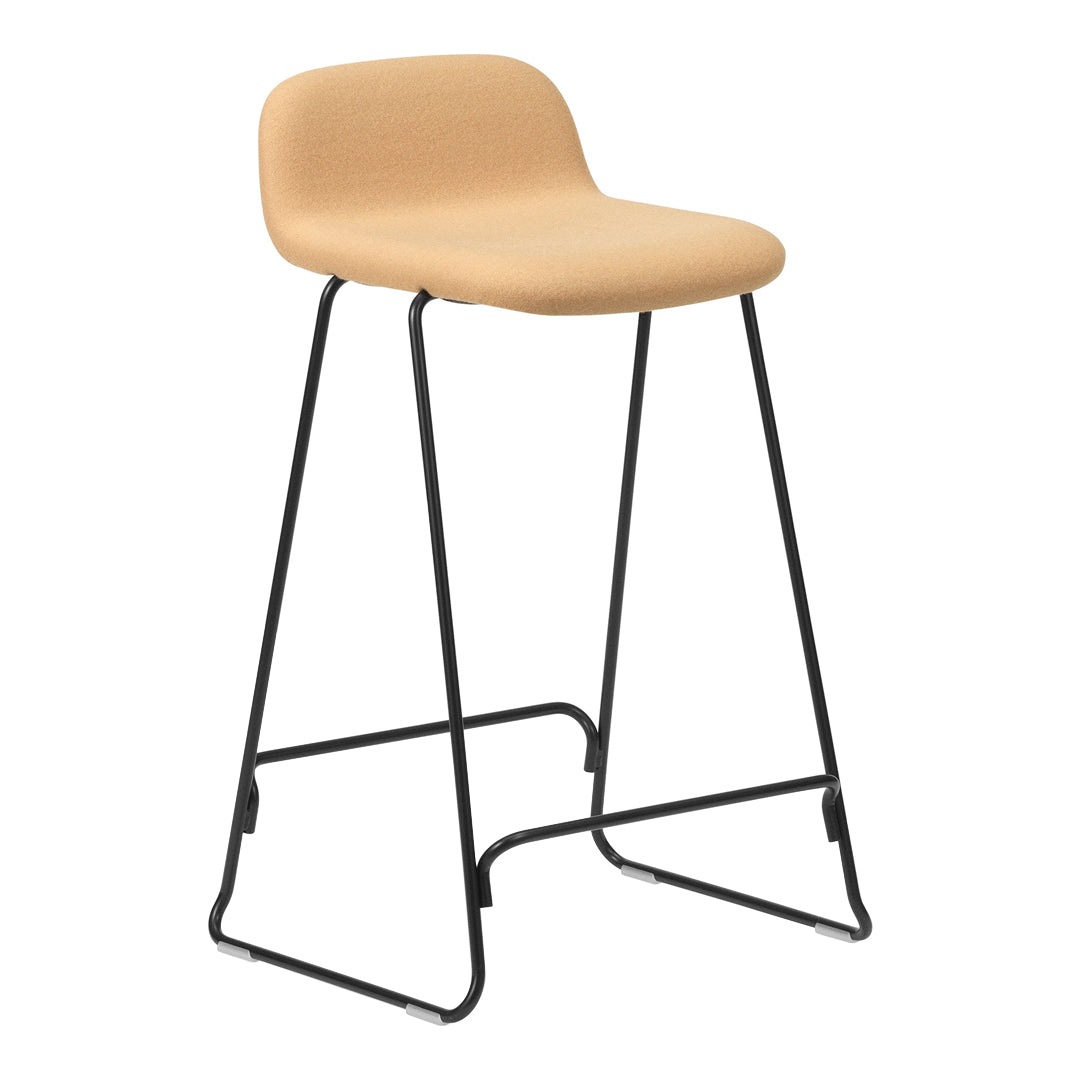 Just Counter Stool with Back - Fully Upholstered Bar Stool for Kitchen Island, Breakfast Nook & Home Decor | Comfortable & Stylish Seating Solution