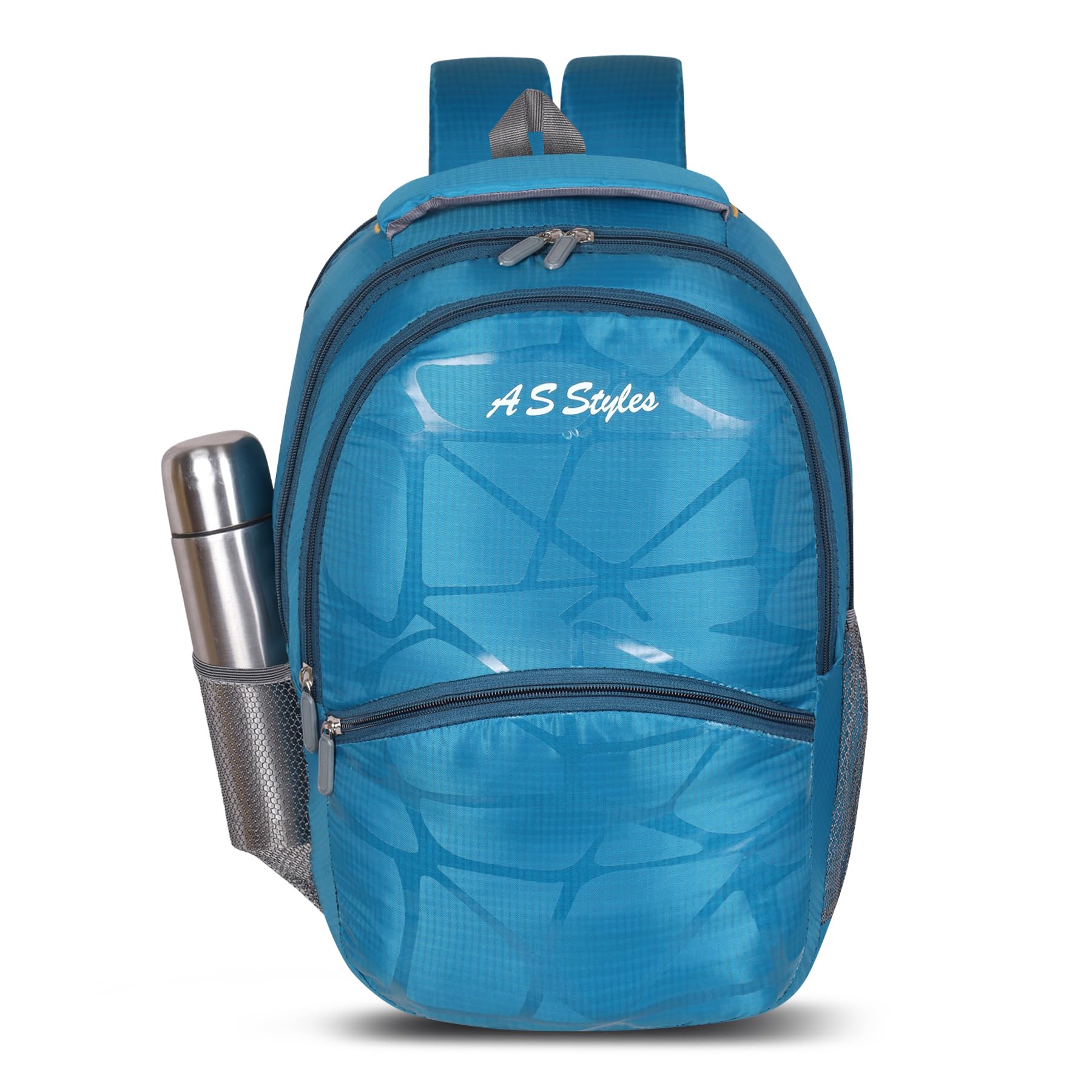 AS STYLES Waterproof Polyester Backpack for Laptop - Lightweight & Durable Travel Backpack for Men, Women, Teens - Perfect for School, College, Office & Outdoor Activities