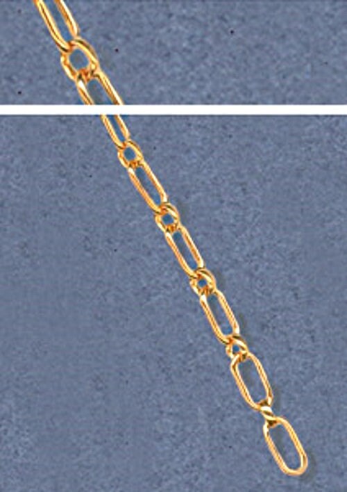 Premium 2.6mm Gold Filled Rectangle Chain by the Foot - Bulk Jewelry Chain Made in USA - Perfect for Necklaces, Bracelets & DIY Jewelry Making