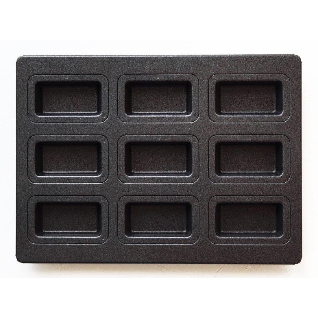 Nonstick Teflon Coated Matsunaga Financier Cake Pan - 9 Well Baking Mold for Perfect French Pastries | Ideal for Home Baking, Tea Parties & Gift Giving
