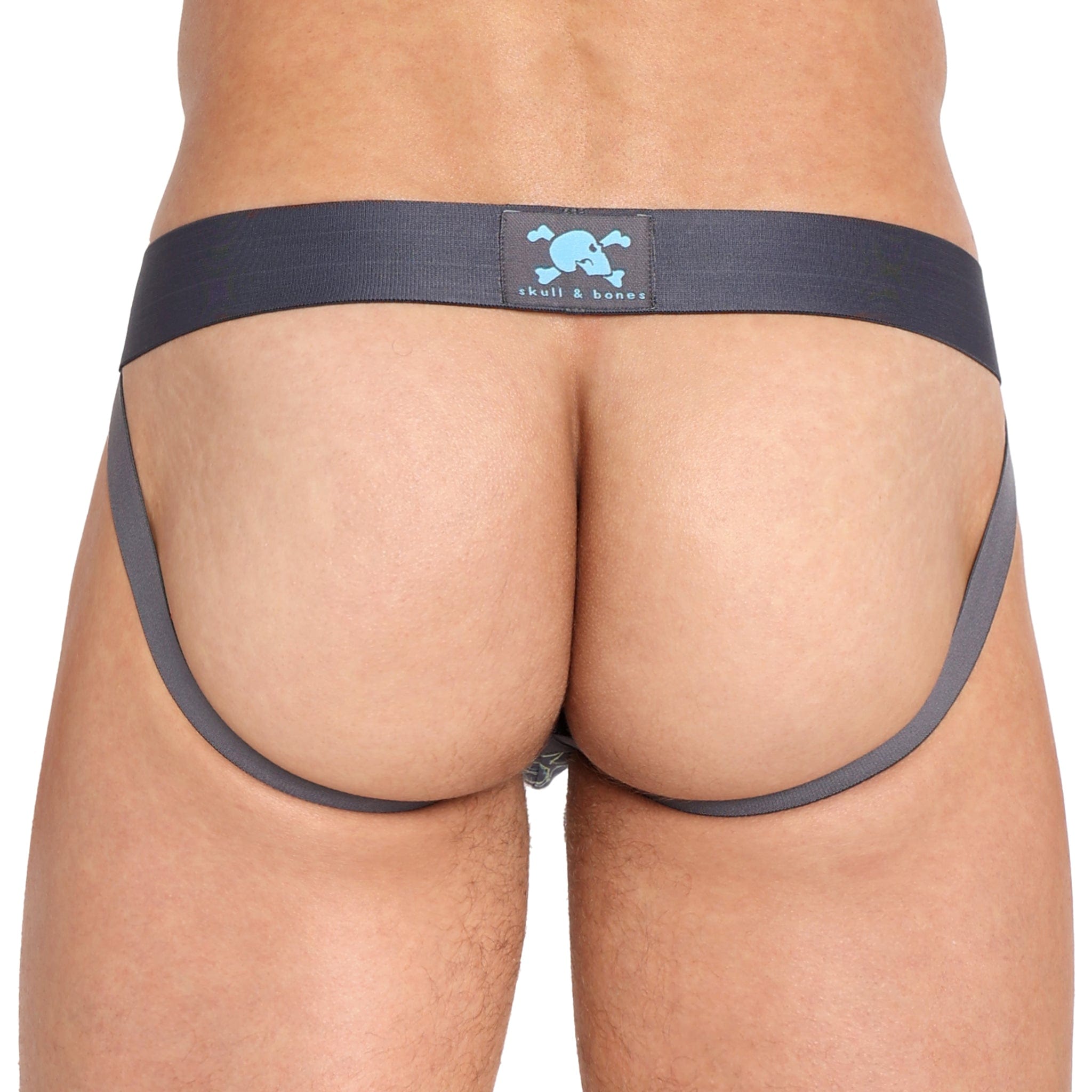 Outline Tossed Skulls Jockstrap - Comfortable Athletic Support Underwear for Men - Perfect for Gym, Running, Cycling & Sports Activities