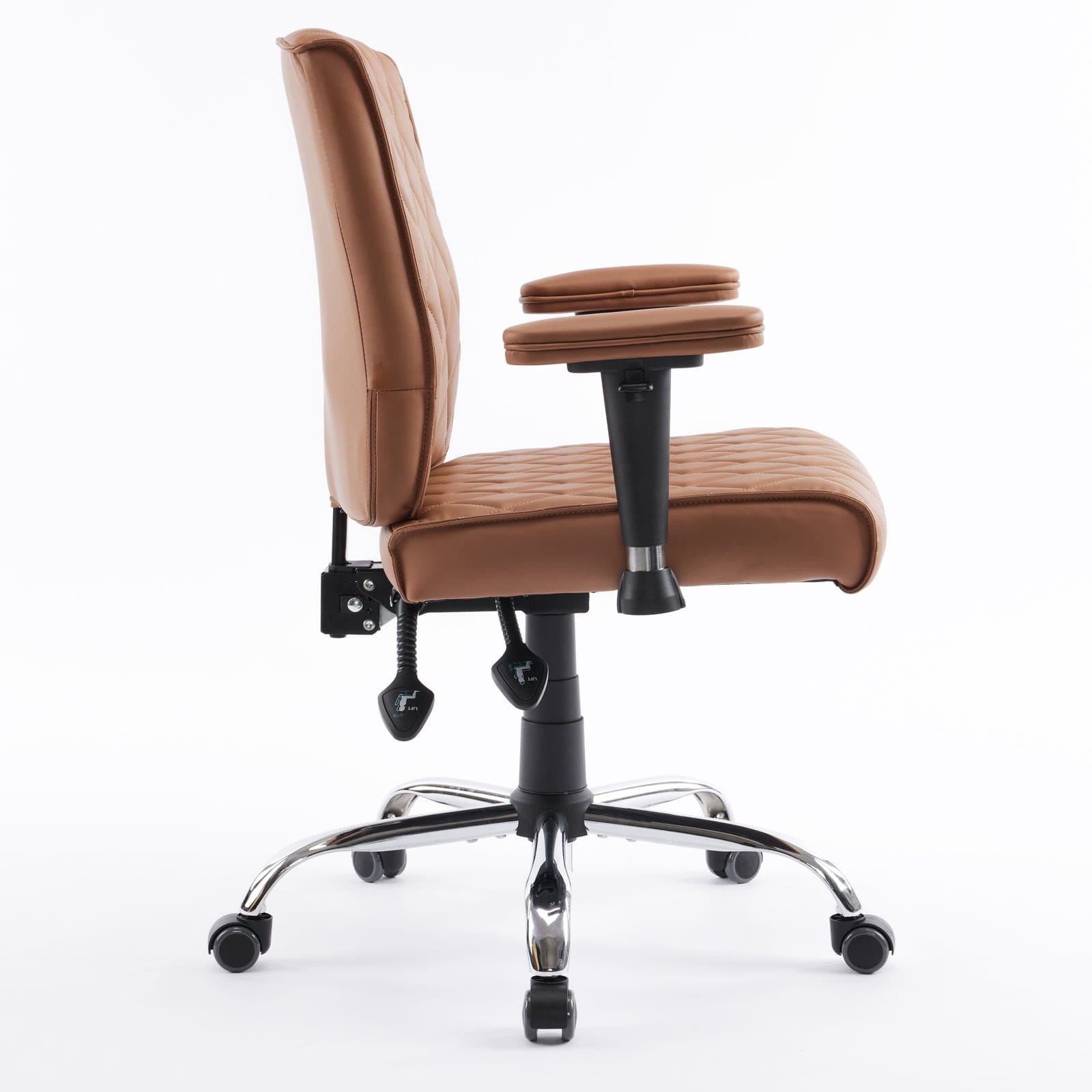 Delia Manicure Nail Salon Chair - Adjustable Pedicure Spa Stool with Wheels for Salon & Home Use - Perfect for Nail Technicians & Beauty Professionals