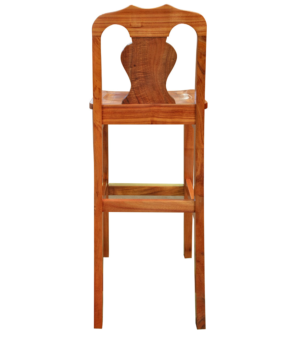Modern Panel Back Bar Stool - Adjustable Height Counter Stool with Padded Seat - Perfect for Kitchen Island, Breakfast Bar & Home Decor
