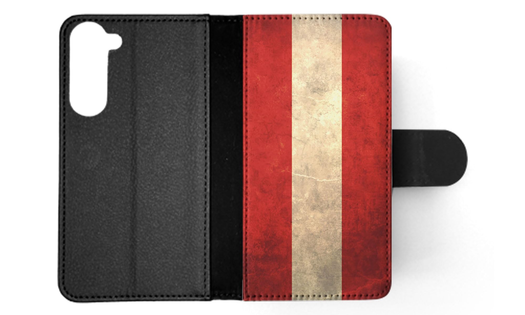 Austria Flag Samsung Galaxy S23+ Plus Phone Case - Stylish 10 FLIP Wallet Cover with Card Slots | Perfect for Travel, Work & Everyday Use