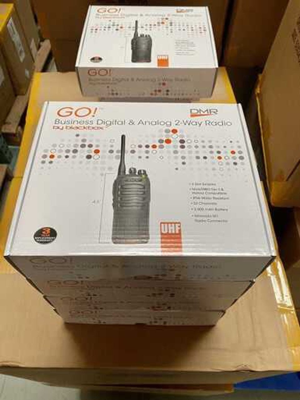 UHF Blackbox GO! Digital & Analog 2 Way Radio - Long Range Walkie Talkie for Outdoor Adventures, Construction Sites & Emergency Communication