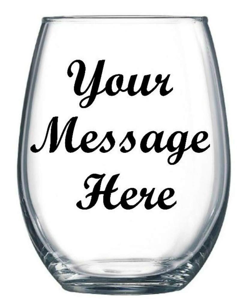 Personalized Stemless Wine Glasses - 15oz Custom Engraved Gifts for Anniversary, Wedding & Housewarming - Perfect for Wine Tasting, Parties & Thoughtful Presents