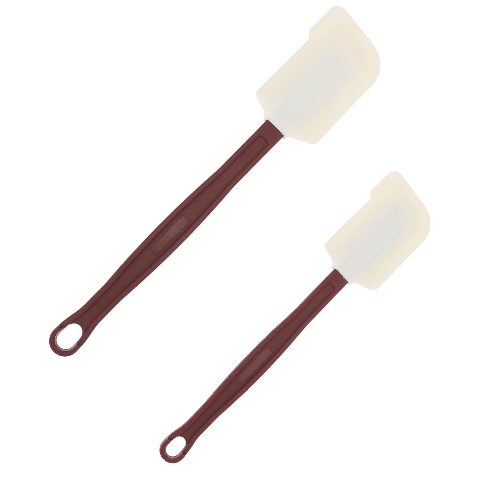 Premium Silicone Spatula Set - 2-Piece Long Handle Kitchen Scrapers for Baking, Cooking & Cake Decorating | Heat-Resistant Non-Stick Cooking Tools for Home & Professional Kitchens | Perfect for Mixing, Spreading & Scraping Bowls