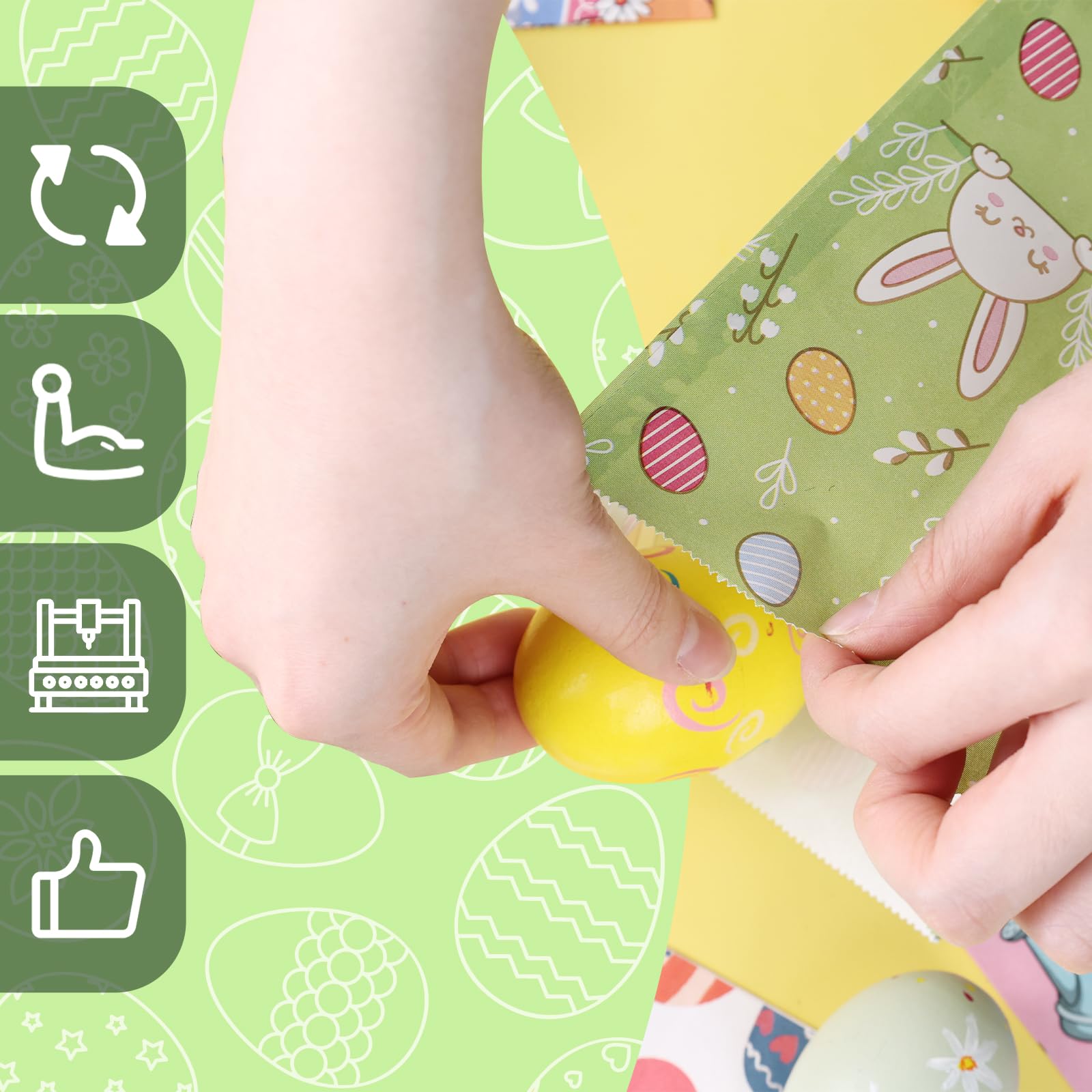 VGOODALL 54 Pack Easter Treat Bags - 4.7