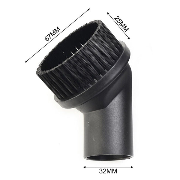 Premium Round Dusting Brush 32mm & 38mm - Soft Synthetic Hair Bristles for Gentle Cleaning - Perfect for Makeup, Camera Lenses, Electronics & Delicate Surfaces
