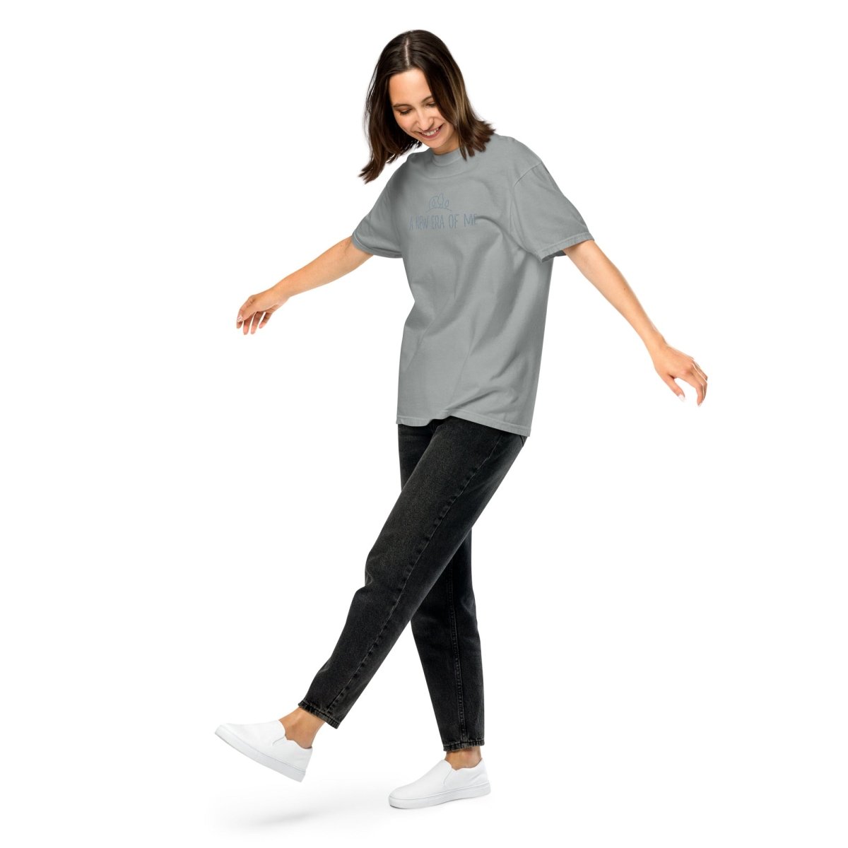 Embroidered Garment-Dyed Heavyweight T-Shirt for Men & Women | Premium Cotton Vintage Style Tee | Perfect for Casual Wear, Street Fashion & Everyday Outfits