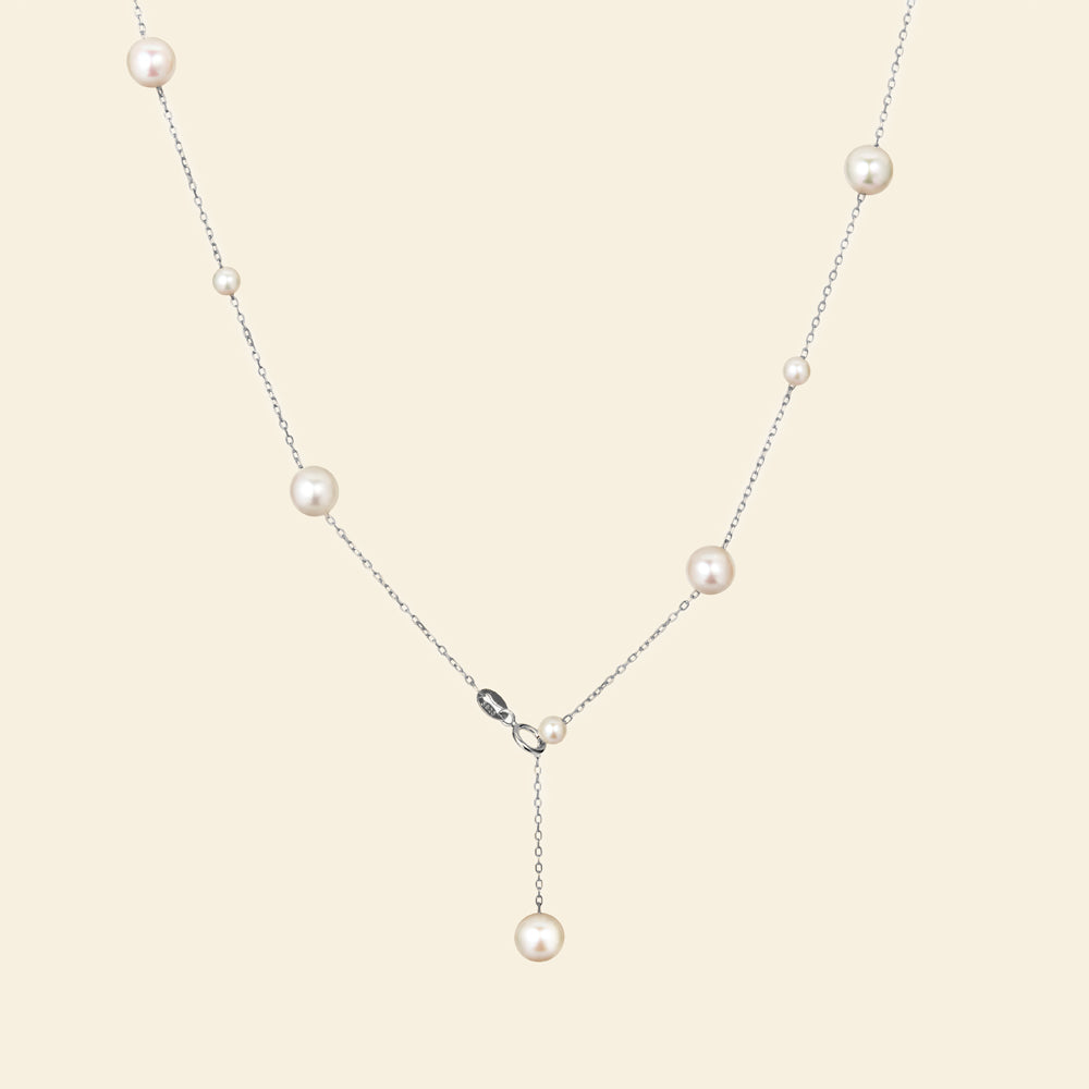 Starry Night AAA Freshwater Pearl Necklace for Women - Elegant 7-8mm Cultured Pearls Jewelry Gift for Birthday, Anniversary & Wedding | Perfect for Evening Parties, Date Nights & Special Occasions