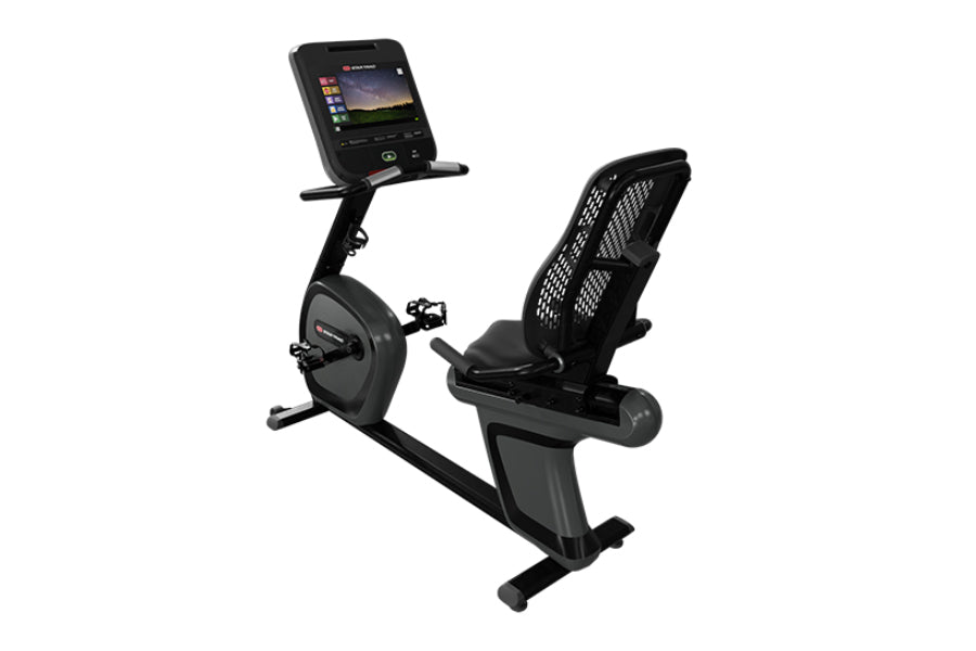 Star Trac 4 Series Recumbent Exercise Bike for Home Gym - Low Impact Cardio Workout Machine for Seniors & Rehabilitation