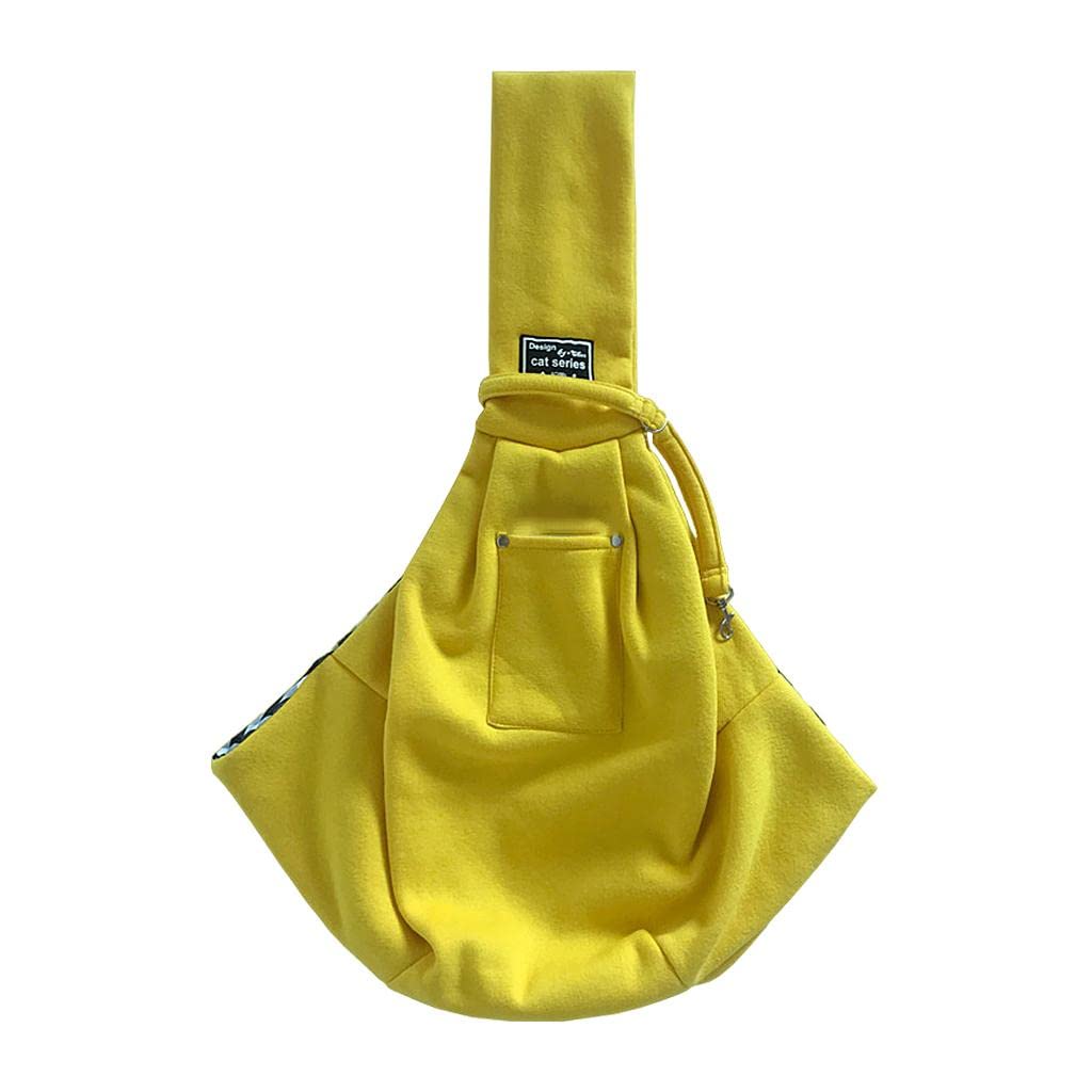 Enakshi Pet Carrier for Cats & Dogs - Lightweight Travel Bag with Shoulder Strap, Yellow | Pet Supplies | Dog & Cat Accessories | Perfect for Air Travel, Vet Visits & Outdoor Adventures