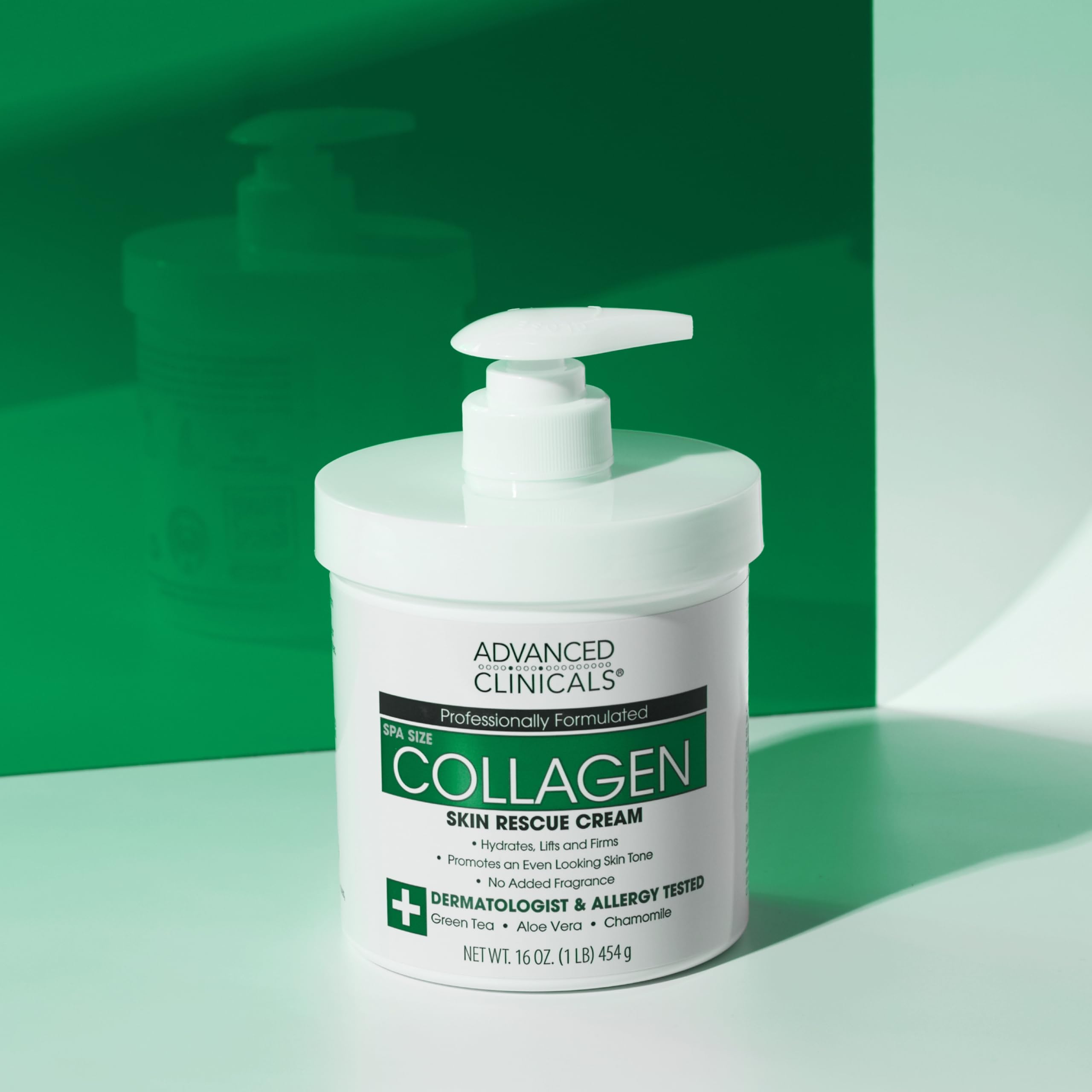 Advanced Clinicals Collagen Body Butter Moisturizer & Face Cream for Dry Skin - Skin Tightening & Firming Lotion with Collagen | Hydrating Body & Face Care for Women & Men | 16Oz + 2Oz Travel Size | Perfect for Daily Moisturizing, Anti-Aging & Skin Repair