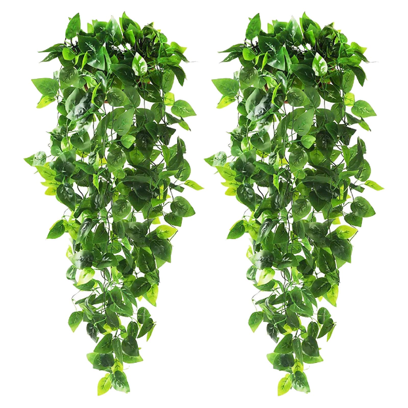 White Christmas Tree Bead Garland - 2 Pack Artificial Crystal Bead Decor for Wall, Indoor & Outdoor Hanging - Perfect for Home, Wedding, Holiday & Party Decoration