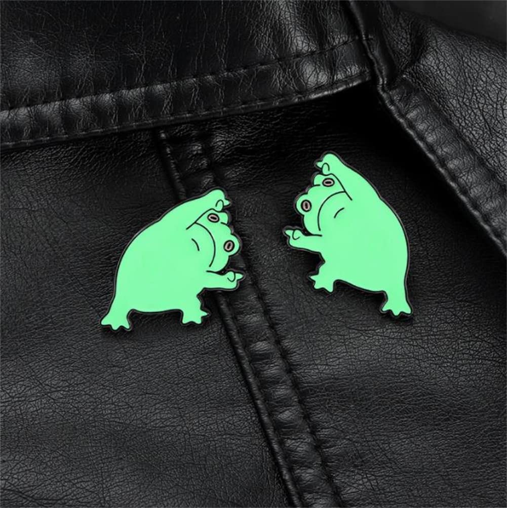 3-Piece Funny Frog Brooch Set - Cute Cartoon Animal Enamel Pins for Women, Men & Kids - Unique Lapel Pin Gift for Birthday, Party & Casual Wear - Perfect for Accessories, Gifts & Fashion Statements