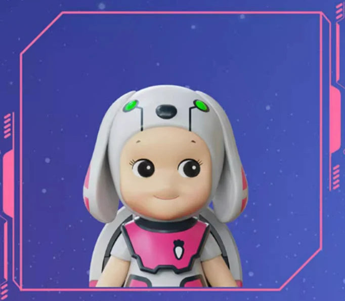 Sonny Angel x Wasa Limited Edition Space Rabbit Series Collectible Figure (Pink) - Cute Home Decor, Kawaii Gift for Anime Fans & Collectors - Perfect for Birthday, Christmas & Shelf Display