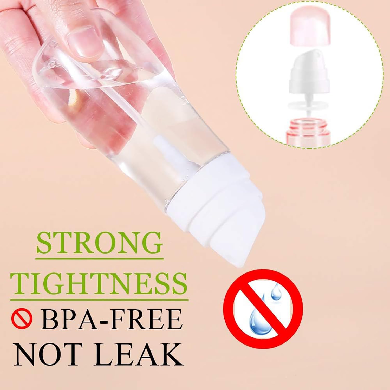 House of Quirk 3-Pack Empty Plastic Spray Bottles (100ml x 2 + 50ml x 1) - Clear Travel-Size Fine Mist Sprayers for Hair, Face, Liquids | BPA-Free | Perfect for DIY Beauty, Essential Oils & Travel Toiletries