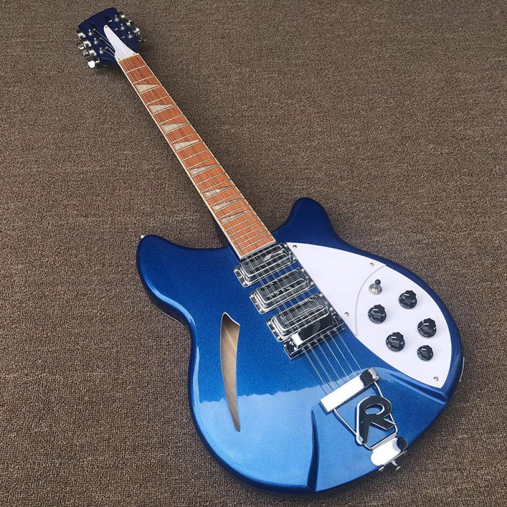 LYNLYN 12 String Electric Guitar - Metal Blue Body, Rosewood Fingerboard, 41 Inch - Perfect for Rock, Blues & Stage Performances