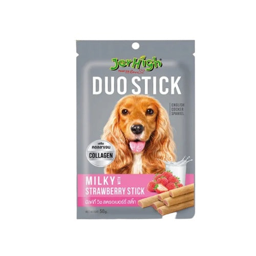 Jerhigh Premium Dog Treats & Dental Sticks Mix (50g/60g) - Healthy Training Snacks for Skin, Coat & Energy Boost - Perfect for Puppy Training, Dental Care & On-the-Go Rewards