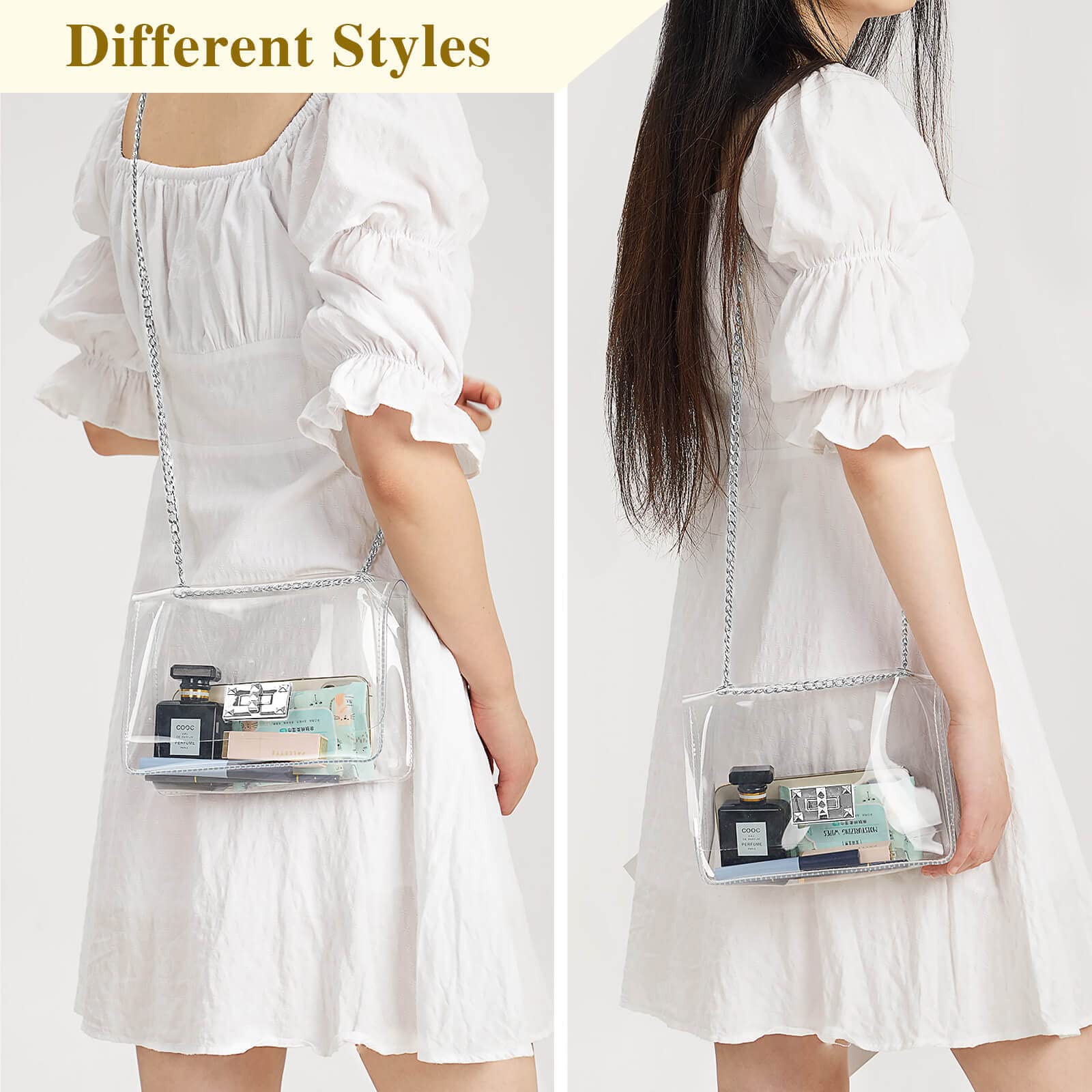 COROMAY Clear Crossbody Bag for Women - Perfect for Stadium Events