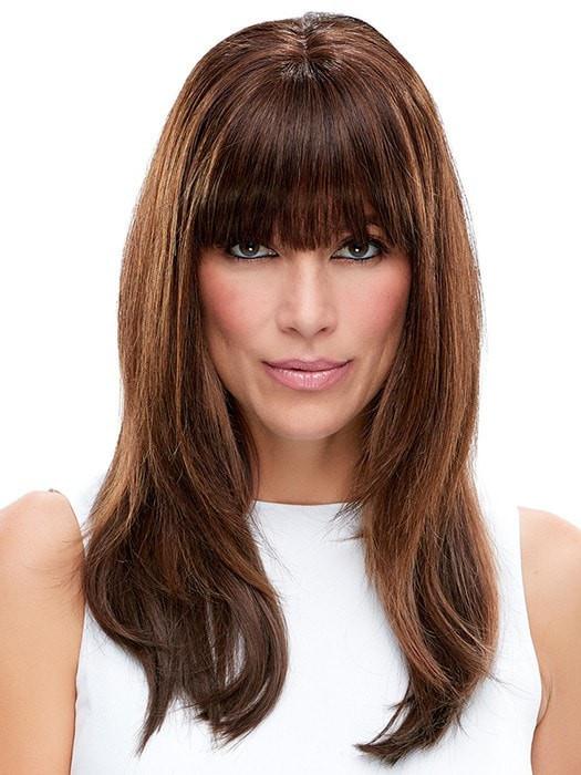 easiFringe | Remy Human Hair Clip-In Bangs (Mono Base) - Natural Looking Fringe for Instant Hairstyle Upgrade | Perfect for Parties, Weddings & Everyday Wear