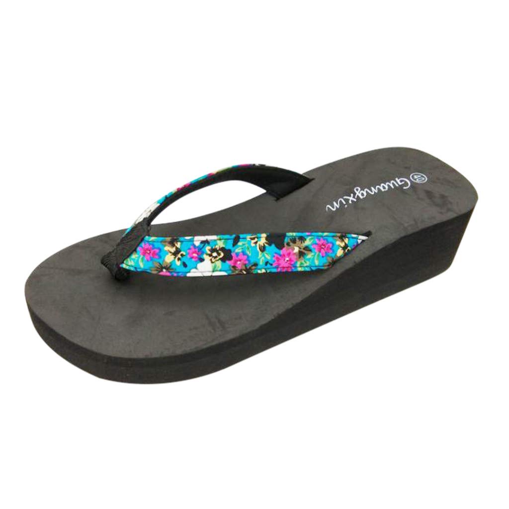 Bohemian Flower Beach Sandals for Women - Summer Fashion Dressy Slippers - Perfect for Beach Vacations, Outdoor Walks & Casual Outfits