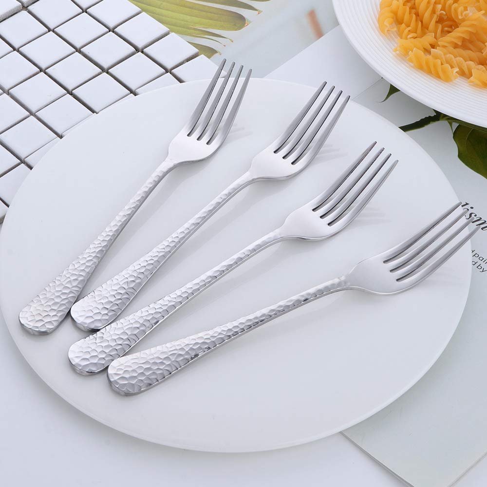 12-Piece Stainless Steel Dinner Forks Set - 8-Inch for Home, Hotel & Restaurant Use