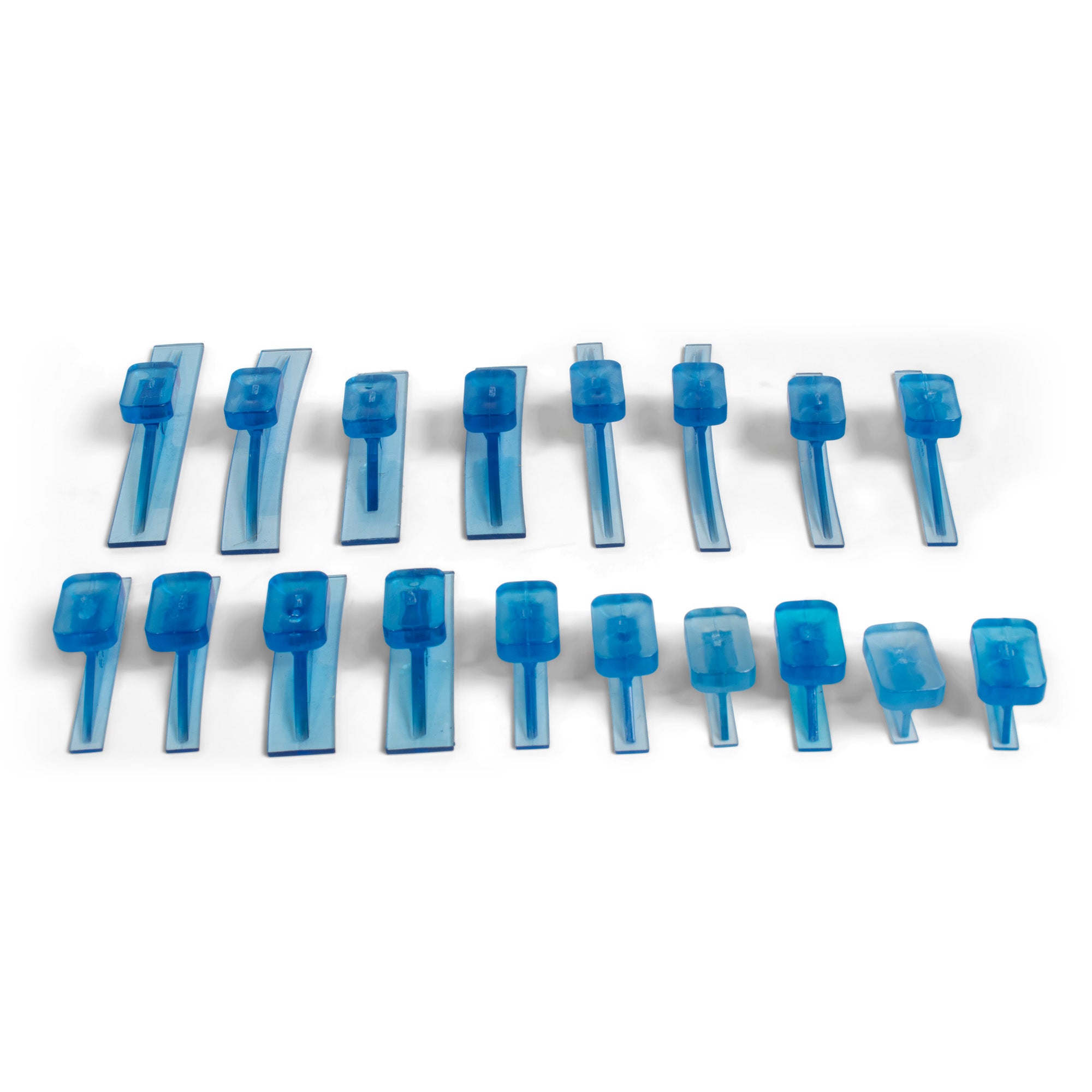 Dead Center® Variety Pack Ice Straight & Curved Crease Glue Tabs - 18 Pieces for Hair Extensions, Weaves & Wig Installation - Perfect for Salon Professionals & DIY Beauty