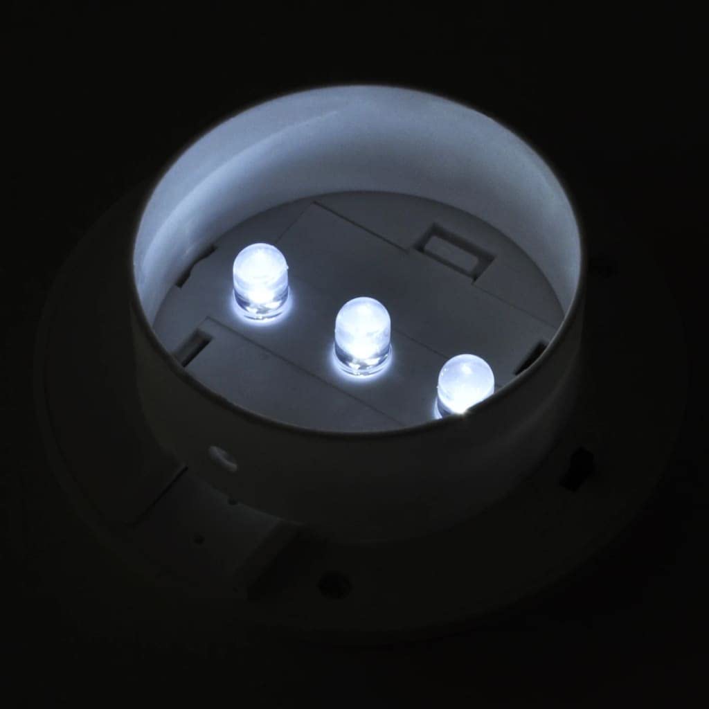 SKM Outdoor Solar Lights Set of 6 - Waterproof Fence Lights & Gutter Lights with White LED - Perfect for Garden, Pathway, Deck, and Patio Lighting