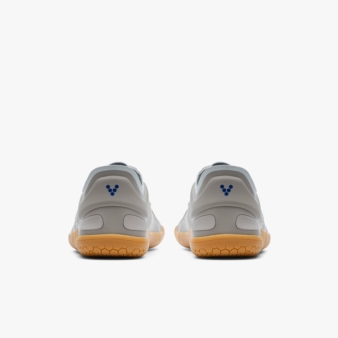 Vivobarefoot Men's Primus Lite IV All Weather Barefoot Shoes - Lightweight & Water-Resistant for Running, Hiking & Everyday Wear - Feather Grey