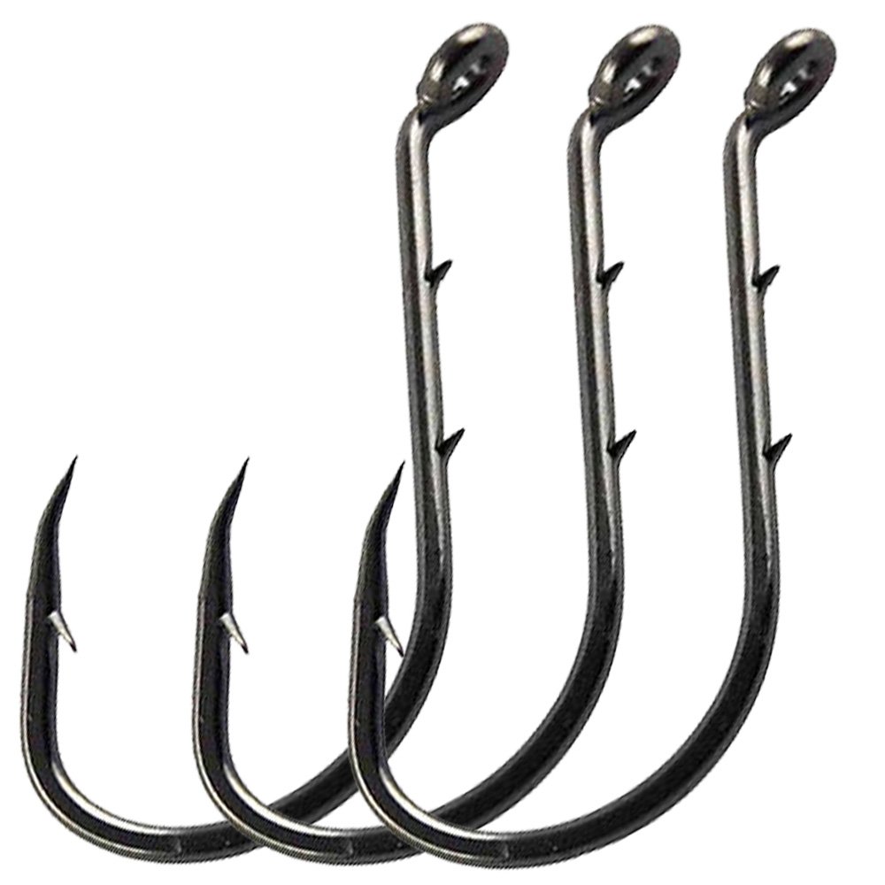 50pcs Barb Octopus Jig Hooks 1/0-6/0 for Saltwater Fishing