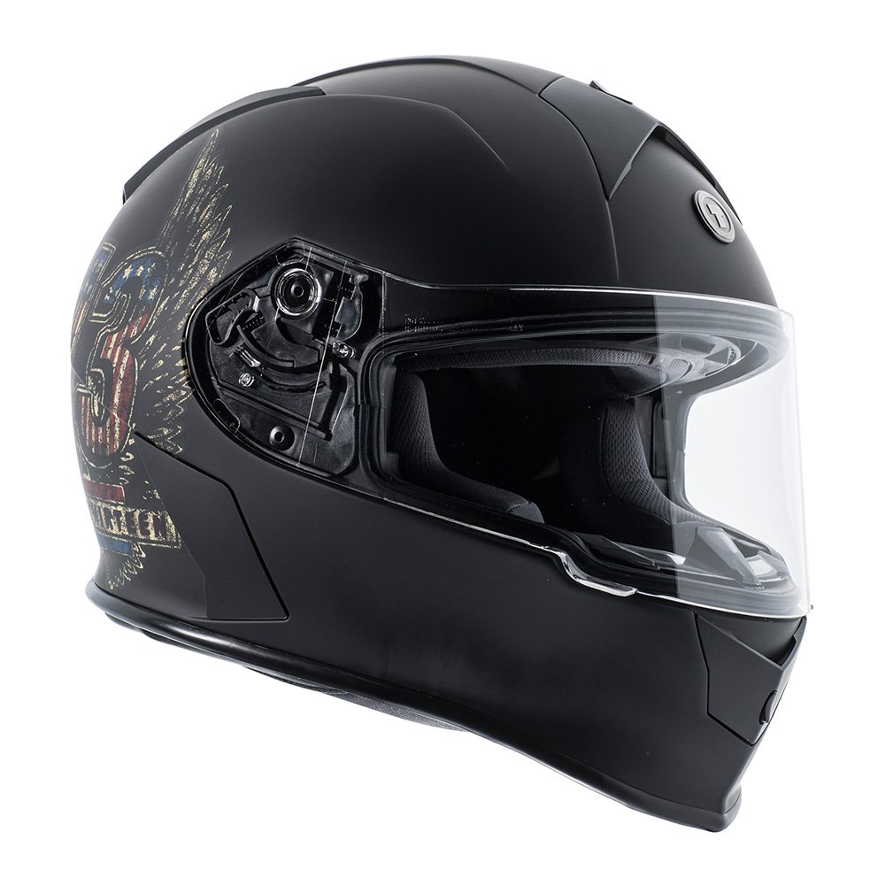 TORC Men's Full Face Motorcycle Helmet - DOT Approved for Safety - Comfortable & Lightweight Design for Riding - Perfect for Street Bikes, Cruisers & Off-Road Adventures