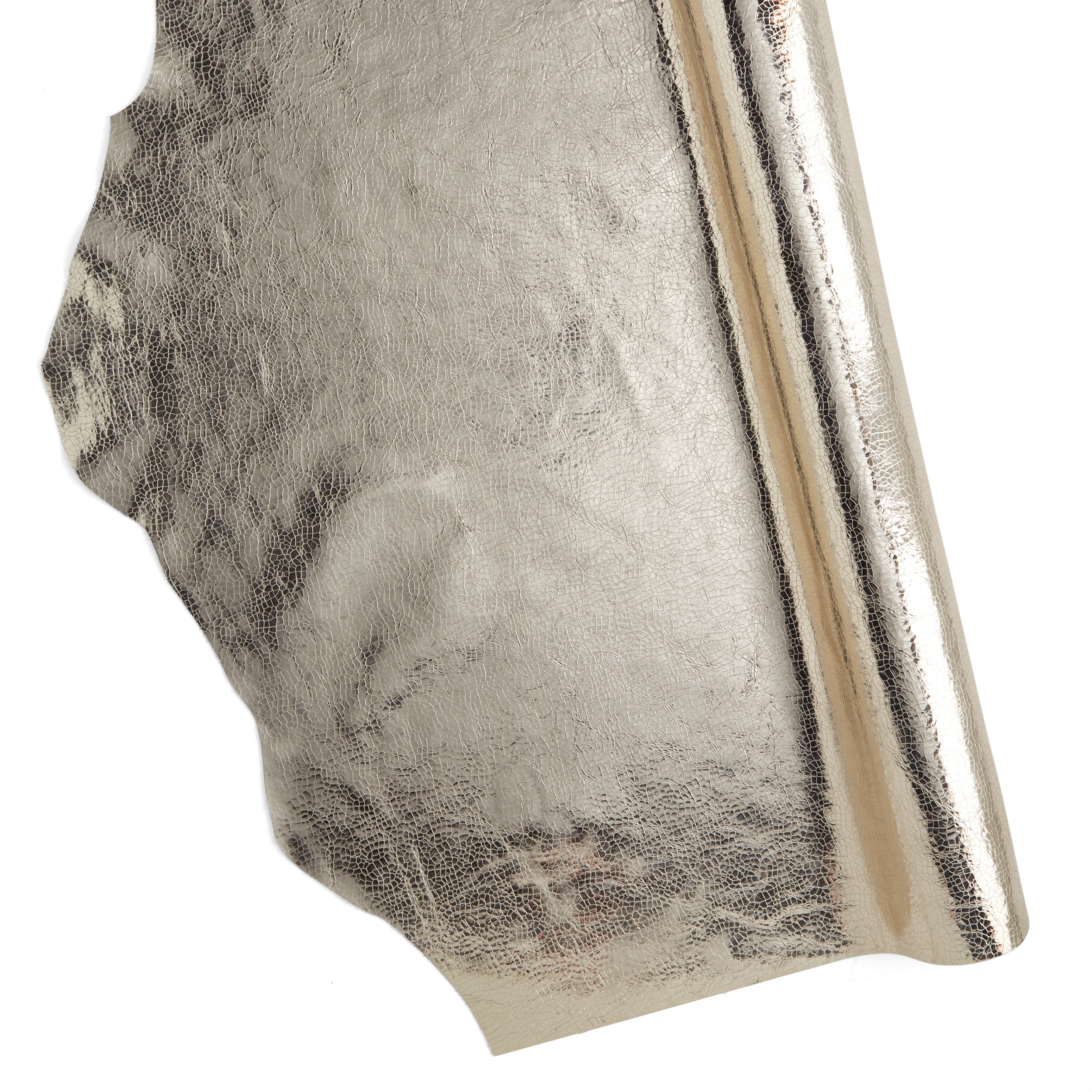 Italian Embossed Metallic Side Table - Elegant Home Decor Accent for Living Room, Bedroom & Office