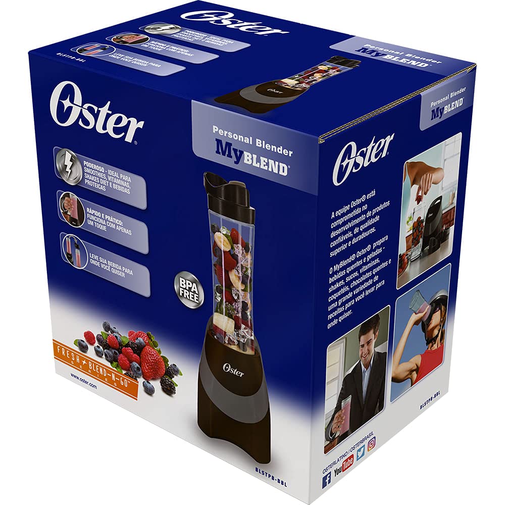 Oster Myblend Blender 250W - 2 Jars, Black - Perfect for Smoothies & Shakes