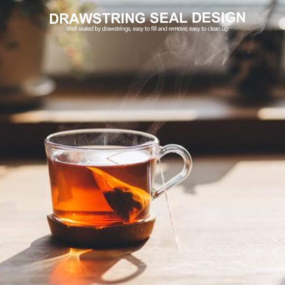 Premium Disposable Empty Tea Bags for Loose Leaf Tea - 200pcs Biodegradable Filter Bags (2.76x3.54in & 3.15x3.94in) - Perfect for Home Brewing, Iced Tea, Herbal Infusions & DIY Tea Gifts